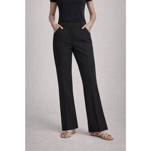 BURBERRY | Black Boot Cut & Flare Pants Size 4